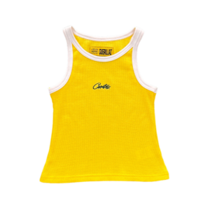 Corteiz Contrast Allstarz Tank Top Yellow