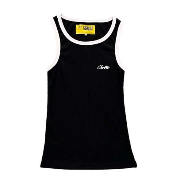 Corteiz Contrast Allstarz Tank Top Black - Image 1