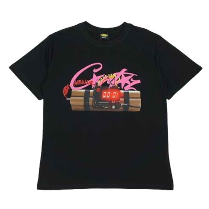 Corteiz No Time For Black T-Shirt
