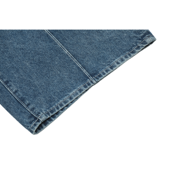 Corteiz C-Star Denim Shorts Faded Blue