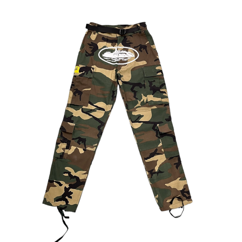 Corteiz Guerillaz Camo Cargo Woodland