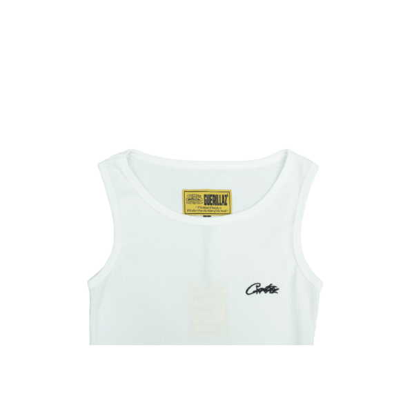 White Corteiz Allstarz Essential Tank Top