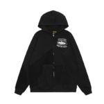 Corteiz Superior V2 Zip-Up Black Hoodie