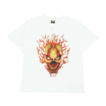 Corteiz Fire Flame Clown Head T-shirt White