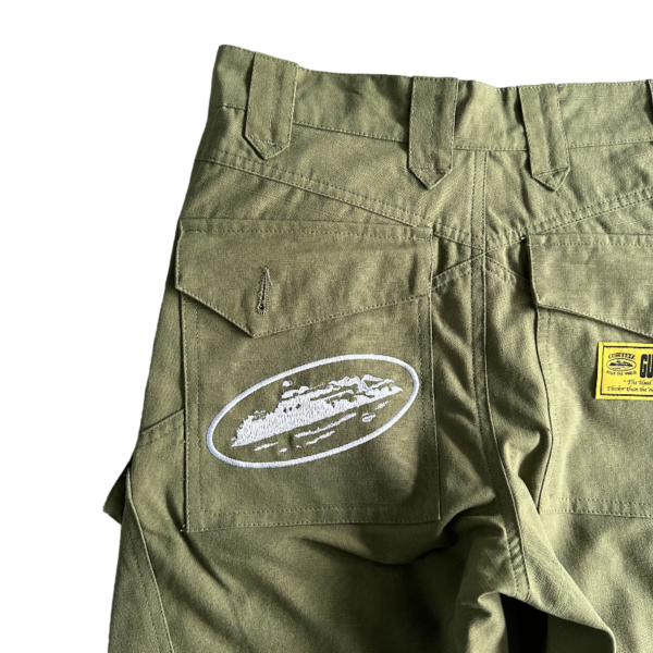 Corteiz Storm Cargo Pants Khaki - Image 8