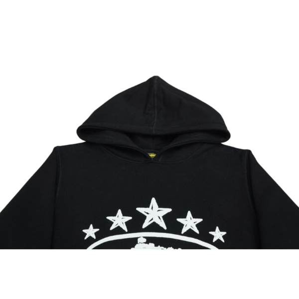 Corteiz 5 Starz Hoodie Alcatraz Black