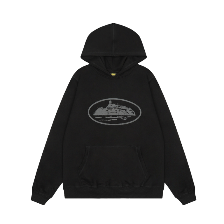 Corteiz Alcatraz Black Hoodie