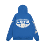Corteiz Gasolina Double Zip Hoodie Royal Blue