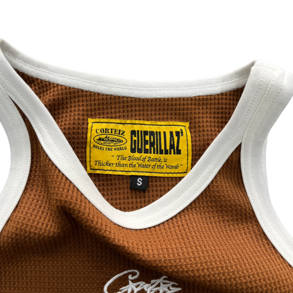 Corteiz Contrast Allstarz Tank Top  Brown - Image 5